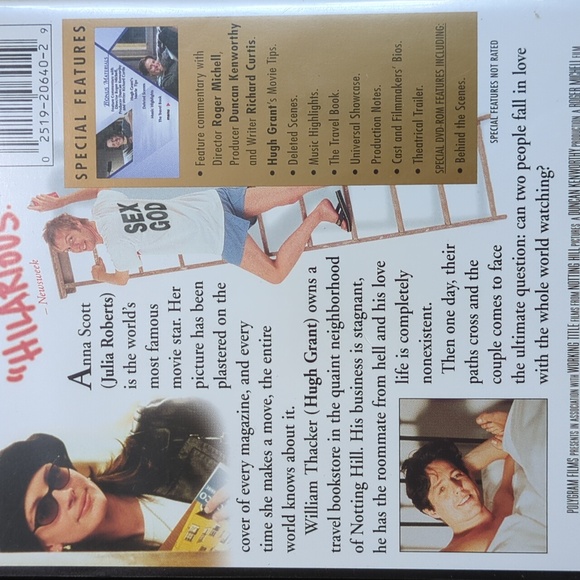Julia Roberts Hugh Grant Notting Hill Collector's Edition DVD Romantic Comedy - Picture 2 of 6